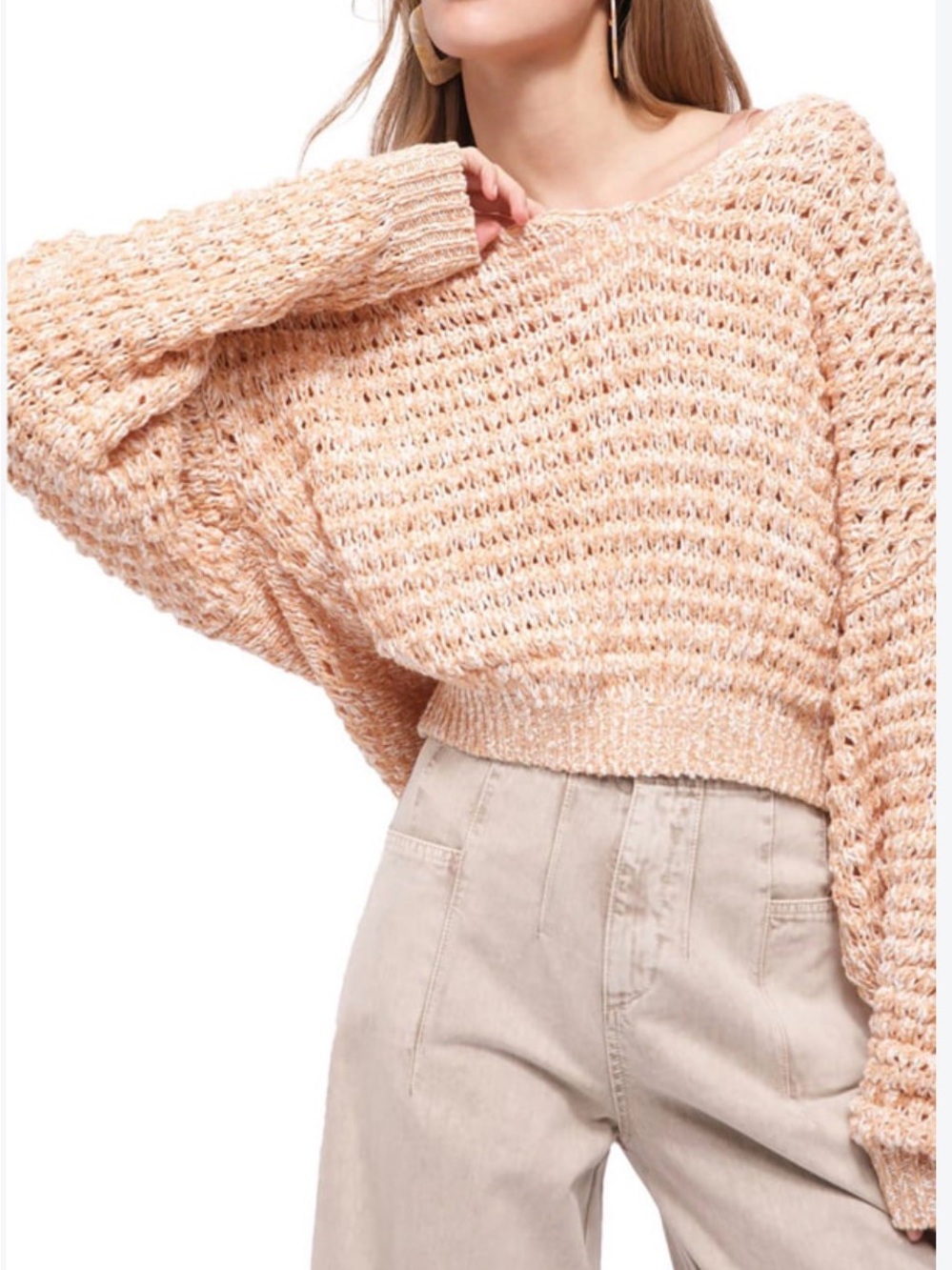 Free People Coconut V-Neck Sweater
Belk size M